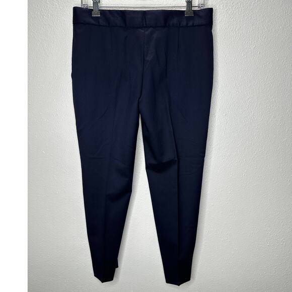 Stella McCartney Navy Vivian Wool Tapered Leg Zip Ankle Trouser Pant 40 / M - Picture 8 of 16